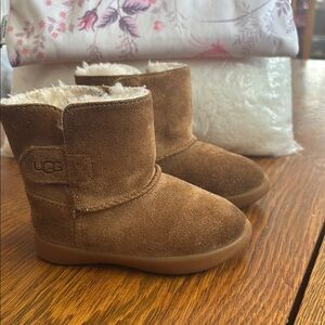UGG Brown Suede Keelan II toddler boots